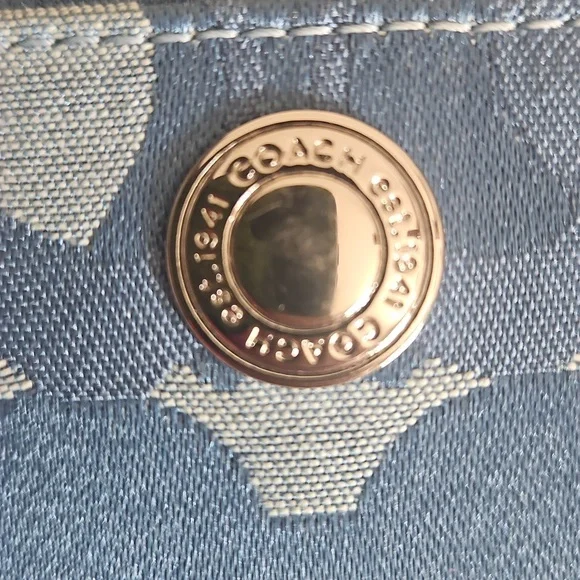 Coach Blue Wallet NWOT - Picture 8 of 11